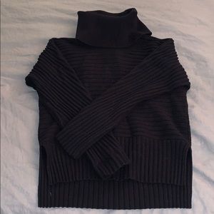 Anthropologie black turtleneck sweater